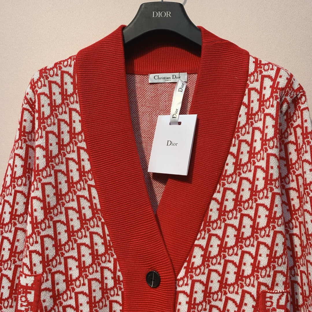 DIOR 25S V-NECK KNIT CARDIGAN 697