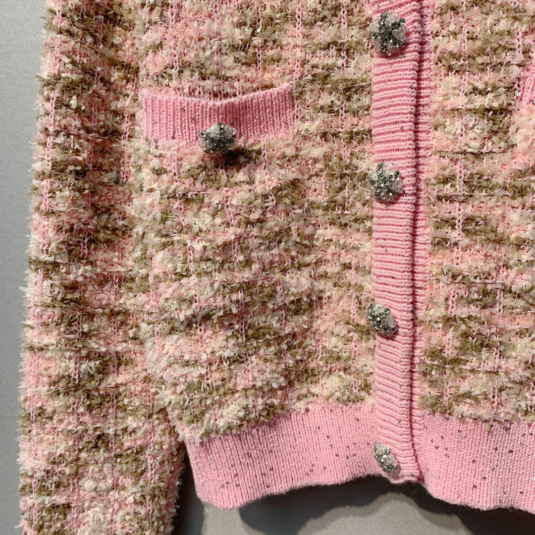 CHANEL 26S CREW NECK CARDIGAN 802