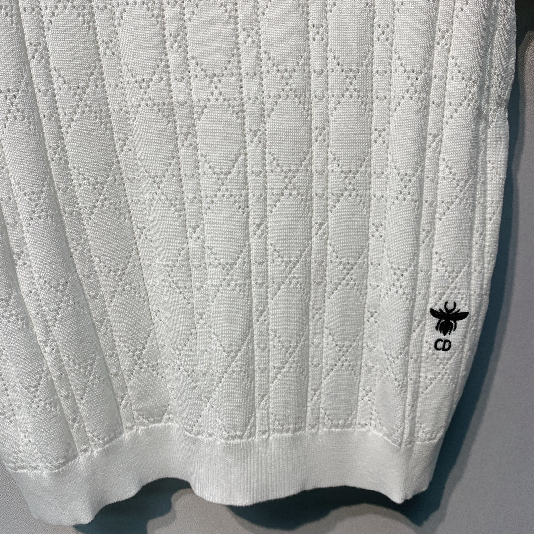 DIOR 26S SHORT-SLEEVE POLO SWEATER 1213