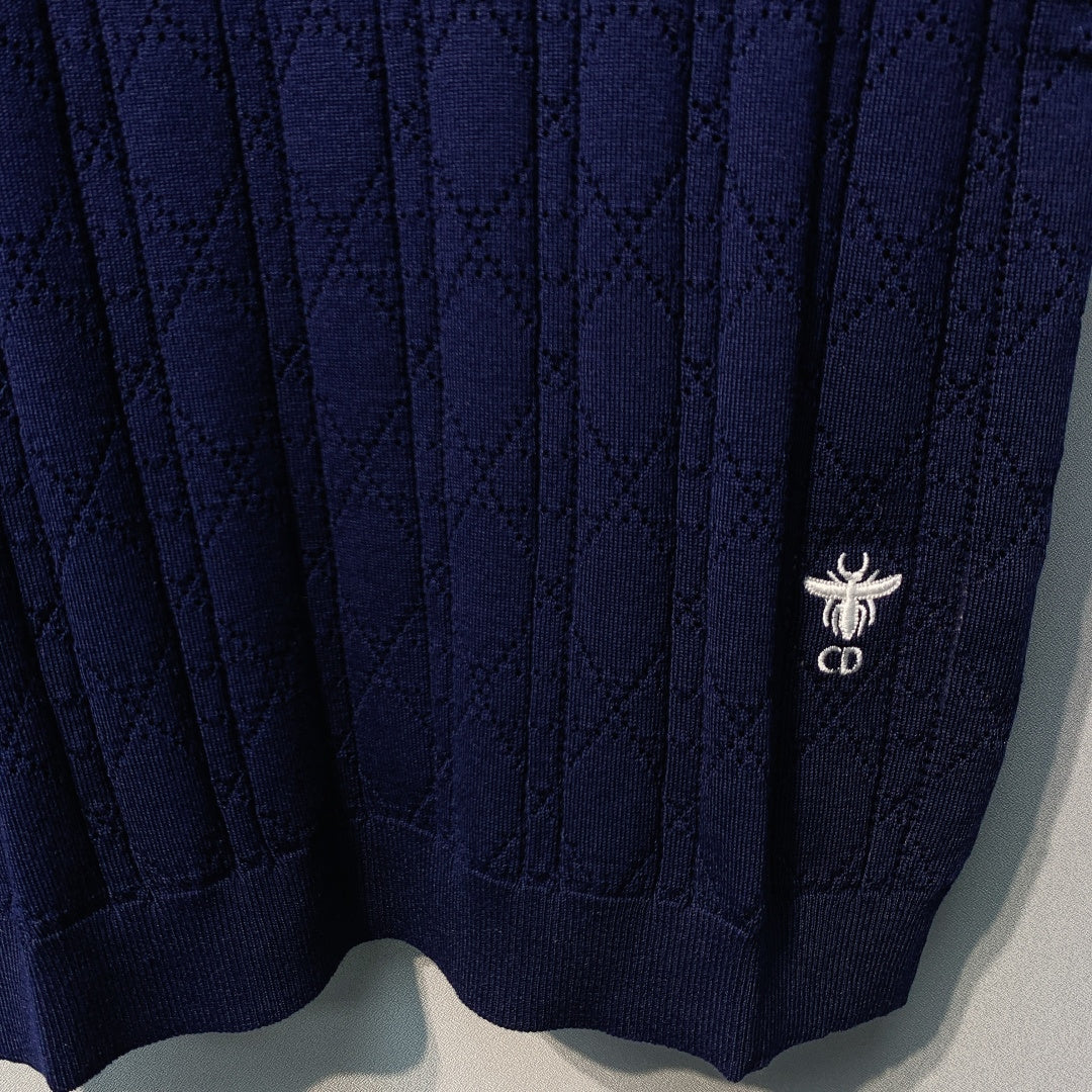 DIOR 26S SHORT-SLEEVE POLO SWEATER 1212