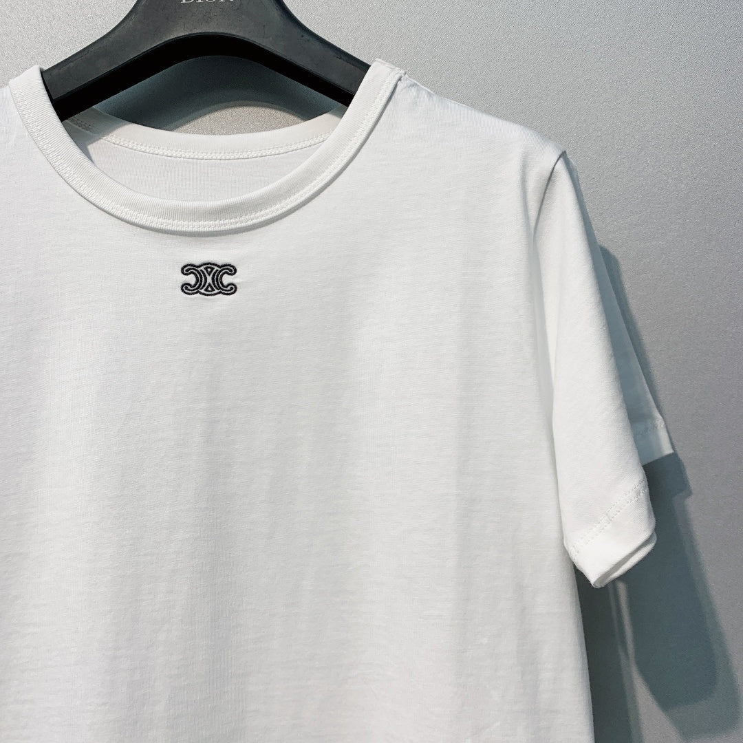 CELINE 26S EMBROIDERED T-SHIRT 181