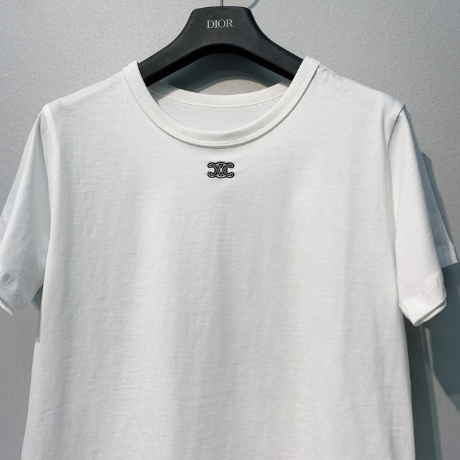 CELINE 26S EMBROIDERED T-SHIRT 181