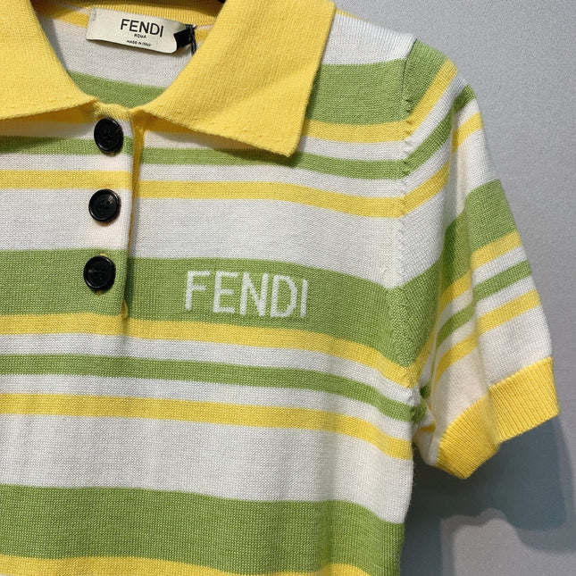 FENDI 26S SHORT SLEEVE POLO SHIRT 102