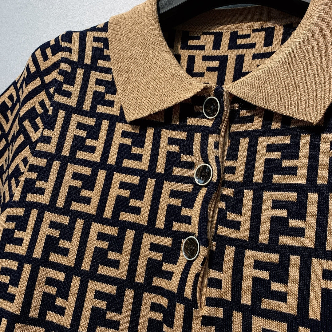 FENDI 26S SHORT SLEEVE POLO SHIRT 099