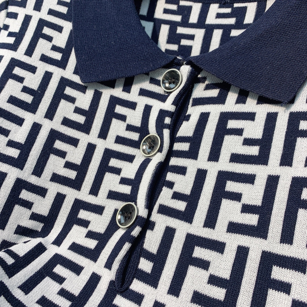 FENDI 26S SHORT SLEEVE POLO SHIRT 098
