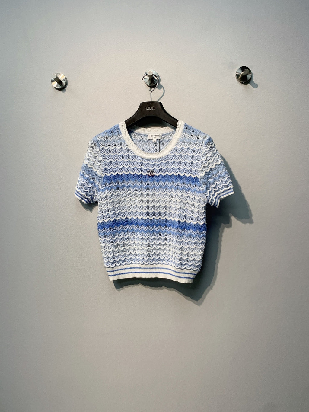 CHANEL 26S SHORT-SLEEVE KNIT TOP STYLE 1109