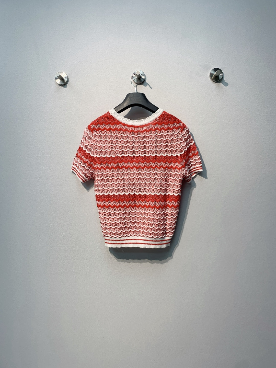 CHANEL 26S SHORT-SLEEVE KNIT TOP STYLE 1108
