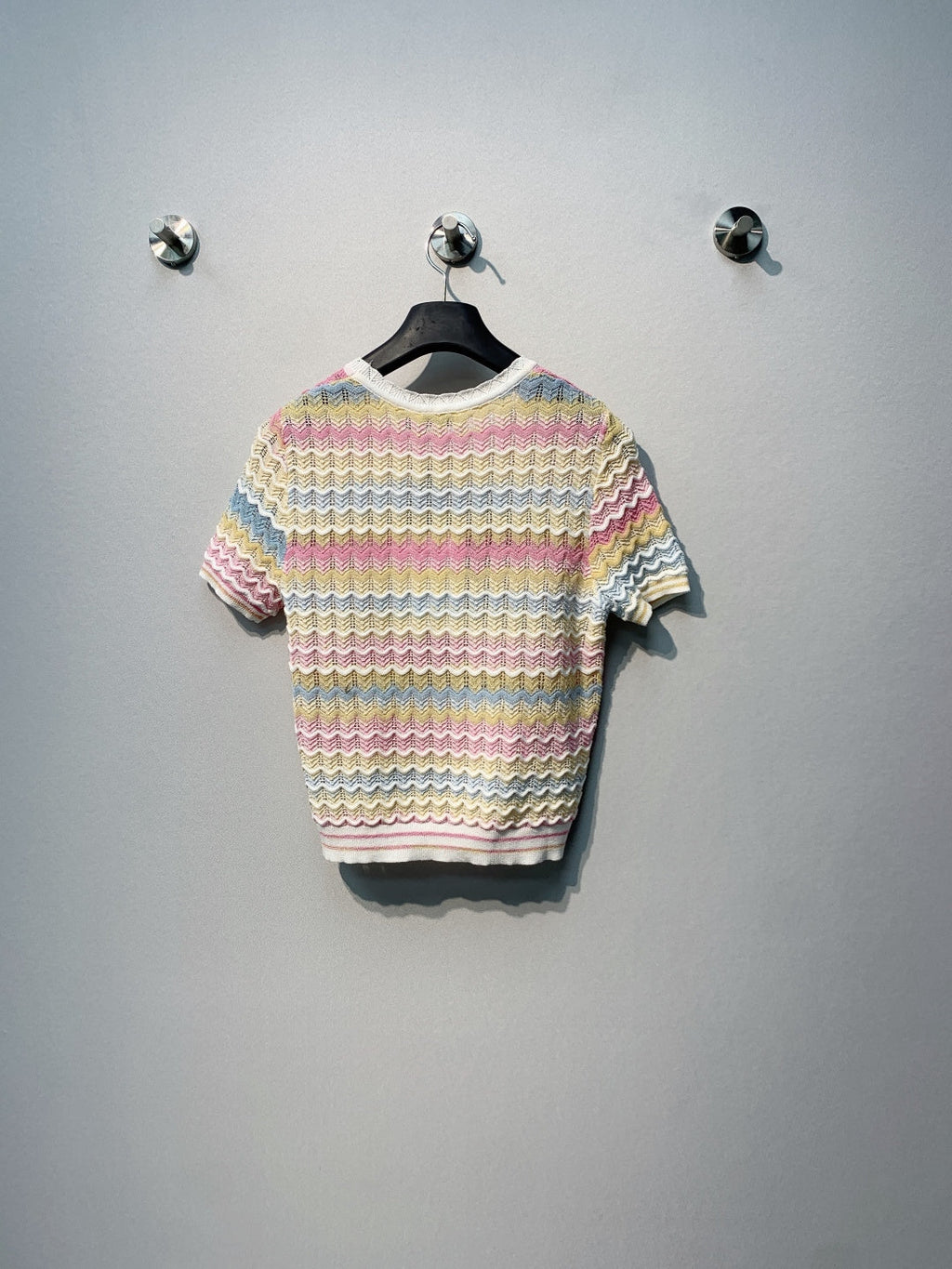 CHANEL 26S SHORT-SLEEVE KNIT TOP STYLE 1107