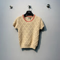FENDI 26S SHORT SLEEVE KNIT TOP 045