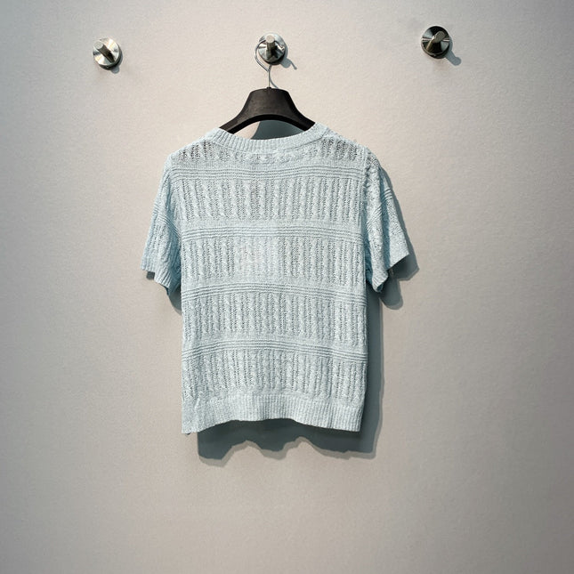 CHANEL 26S SHORT-SLEEVE KNIT TOP STYLE 1085