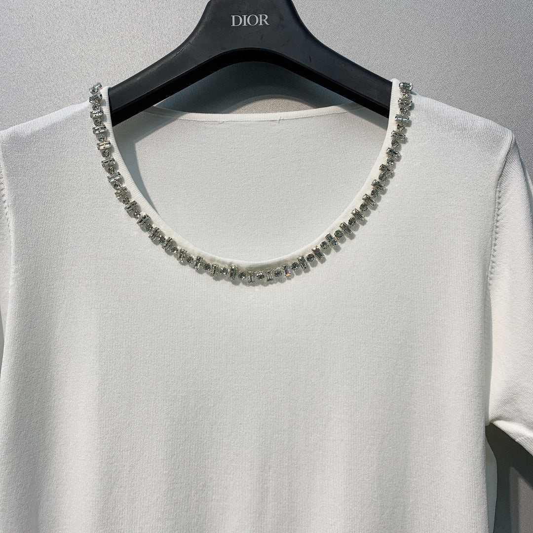 CHANEL 26S SHORT-SLEEVE KNIT TOP STYLE 1078