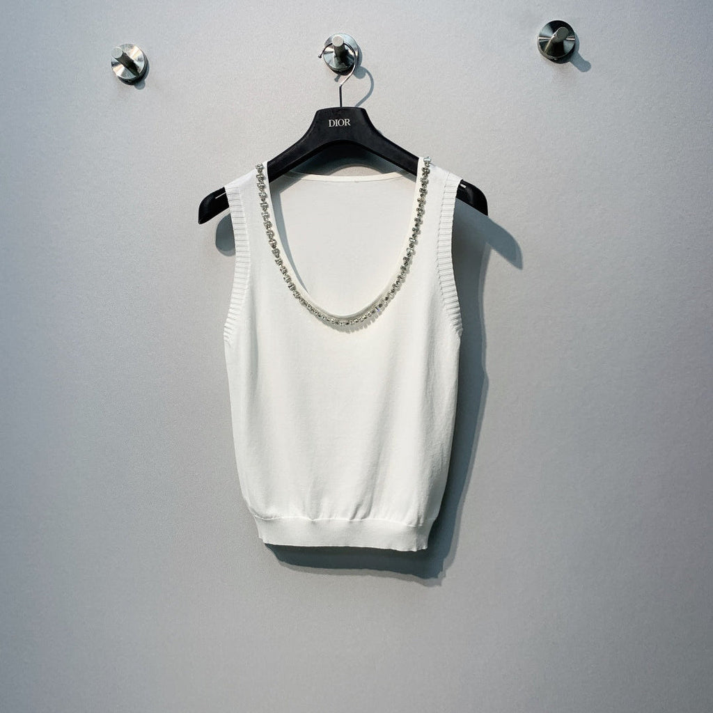 CHANEL 26S LIGHTWEIGHT KNIT TANK TOP STYLE 1076