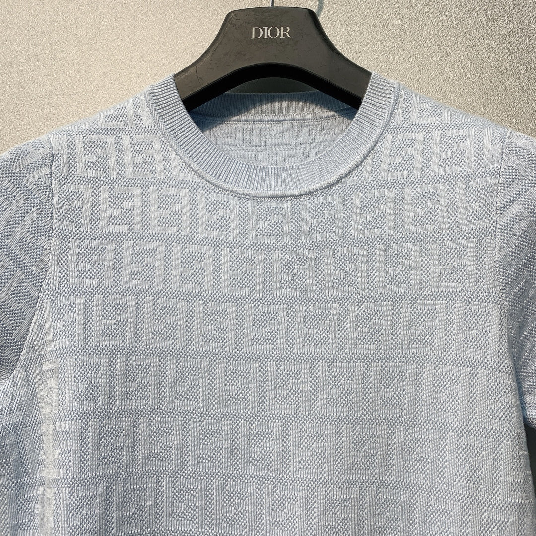 FENDI 26S SHORT SLEEVE KNIT T-SHIRT 015