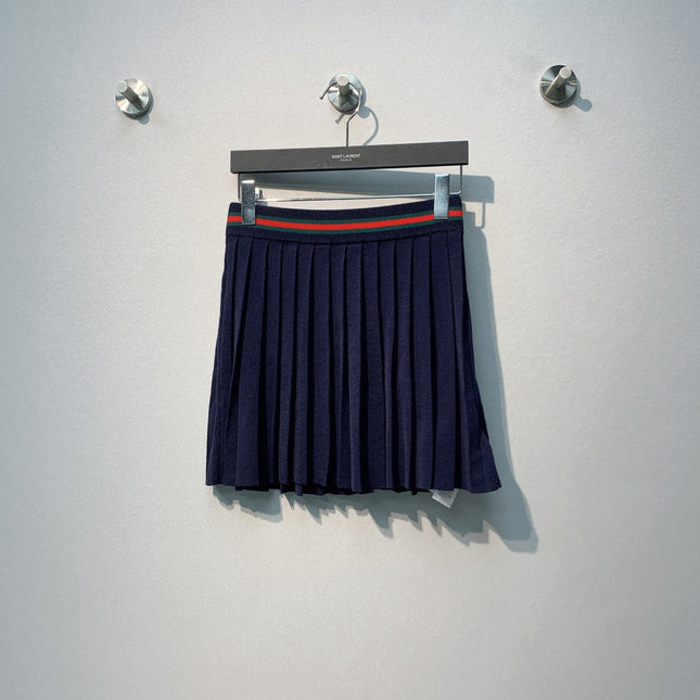 GUCCI 26S PLEATED KNIT MINI SKIRT 566
