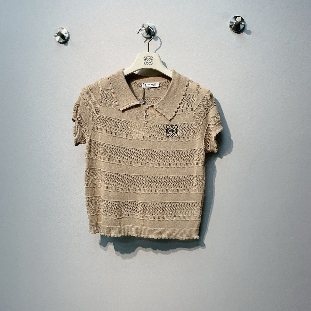 LOEWE 26S OPEN KNIT POLO 359