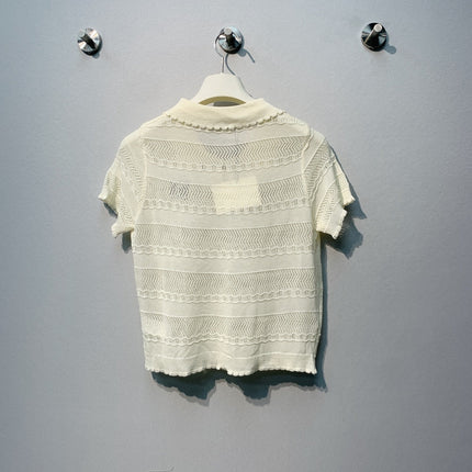 LOEWE 26S OPEN KNIT POLO 358