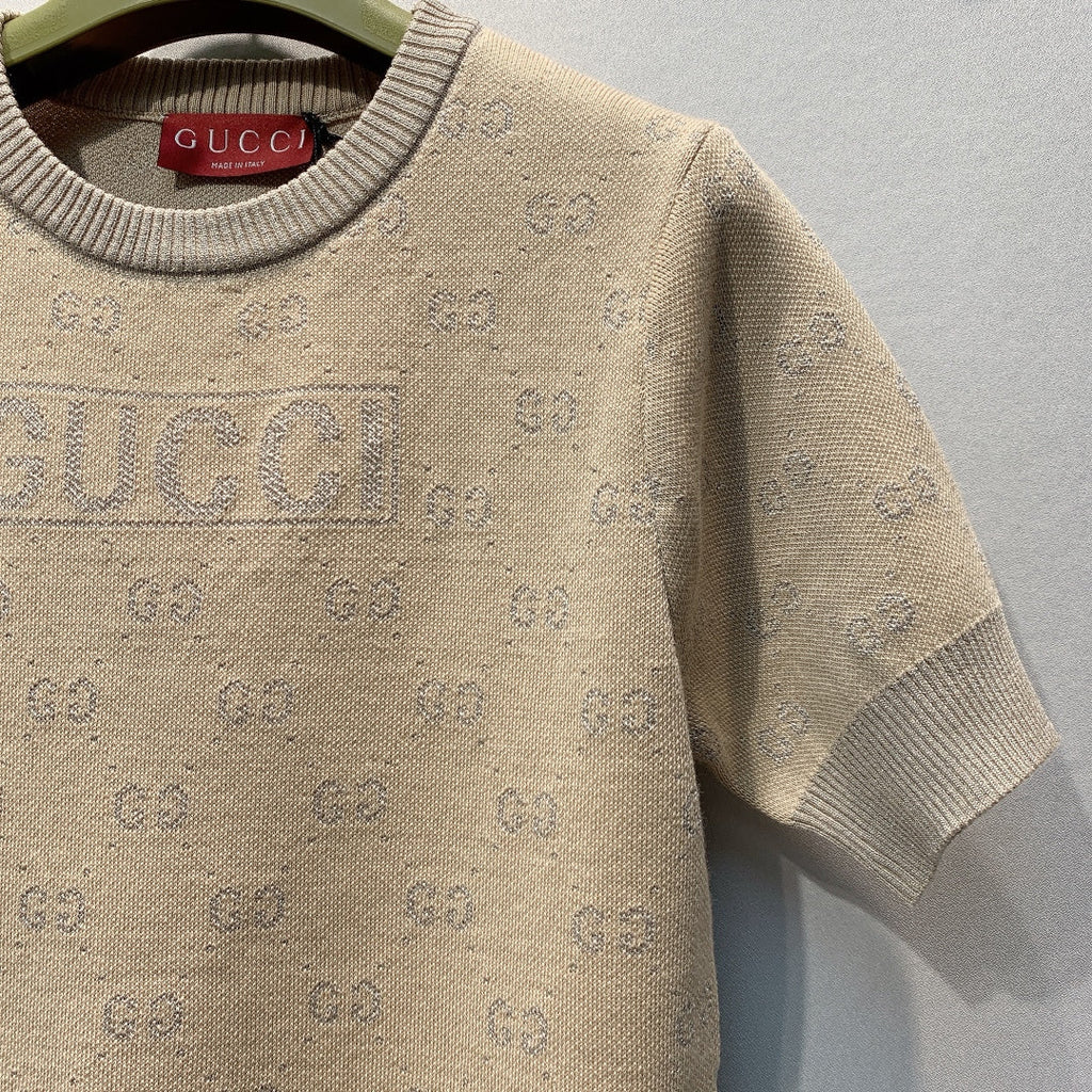 GUCCI 26S SHORT SLEEVE KNIT T-SHIRT 312