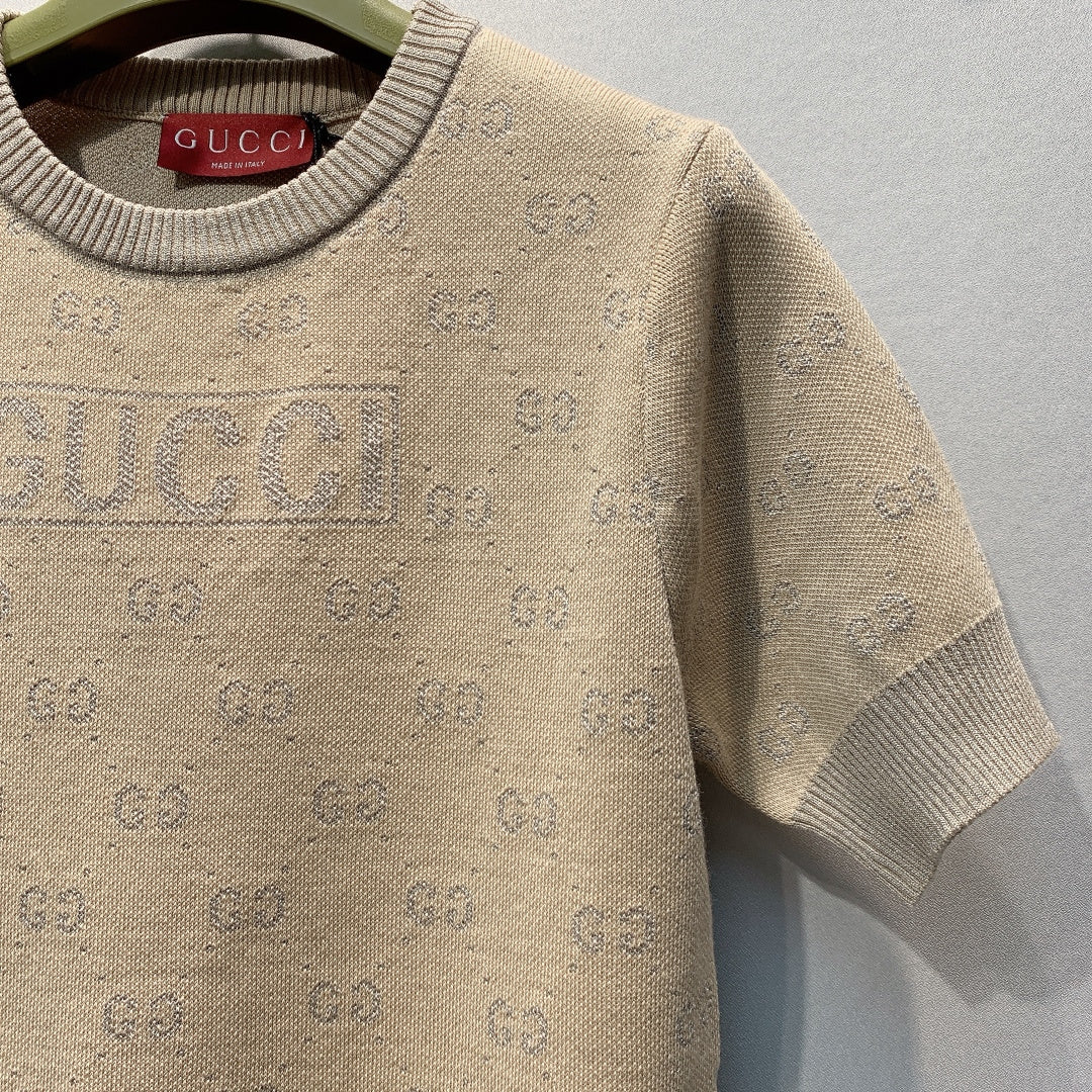 GUCCI 26S SHORT SLEEVE KNIT T-SHIRT 312