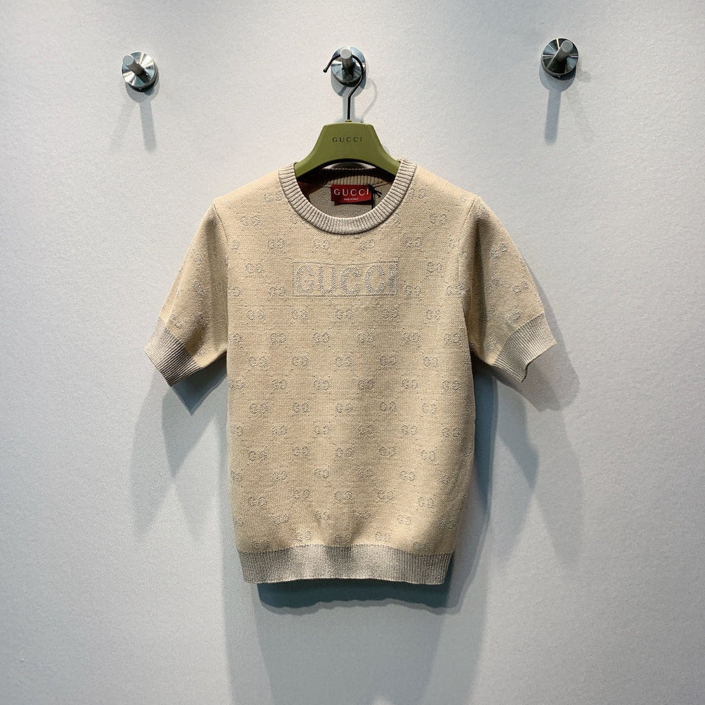 GUCCI 26S SHORT SLEEVE KNIT T-SHIRT 312