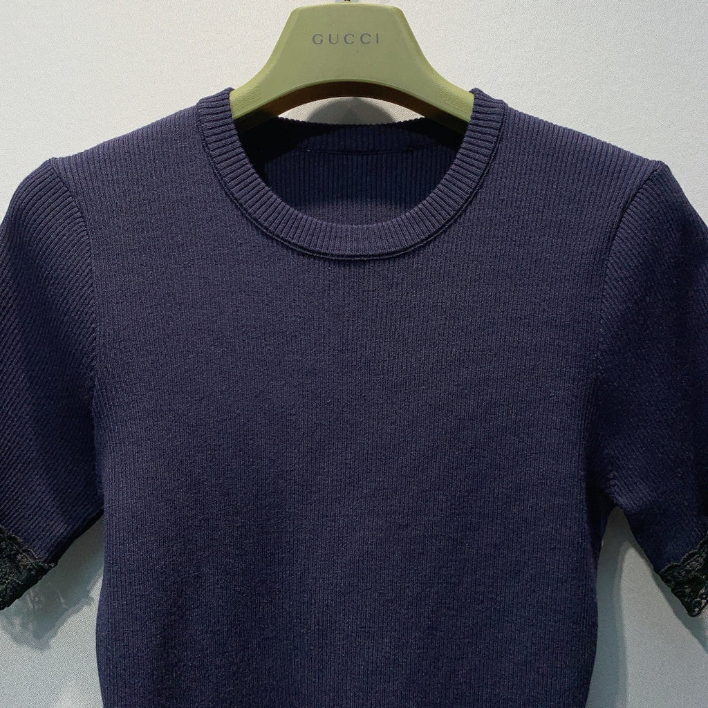 GUCCI 26S SHORT-SLEEVE KNIT T-SHIRT 469