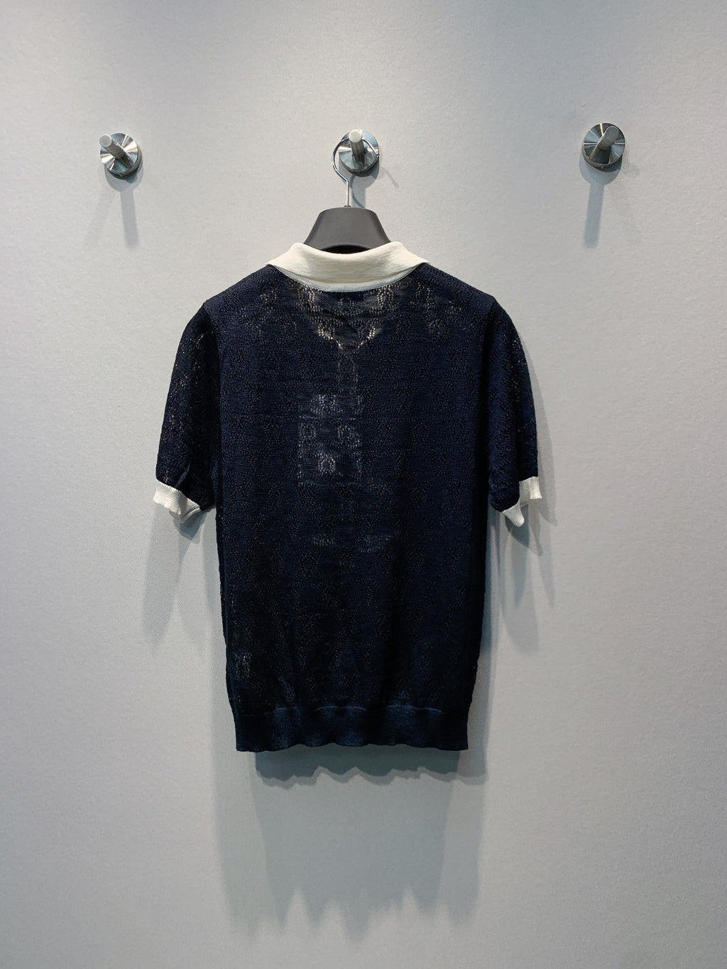 CHANEL 26S SHORT SLEEVE KNIT POLO STYLE 1248
