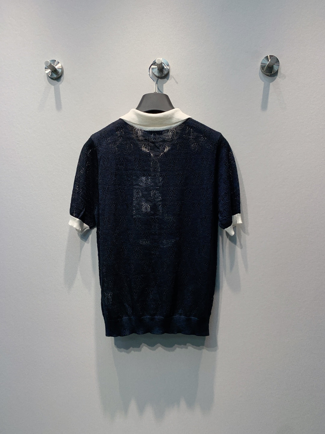 CHANEL 26S SHORT SLEEVE KNIT POLO STYLE 1248