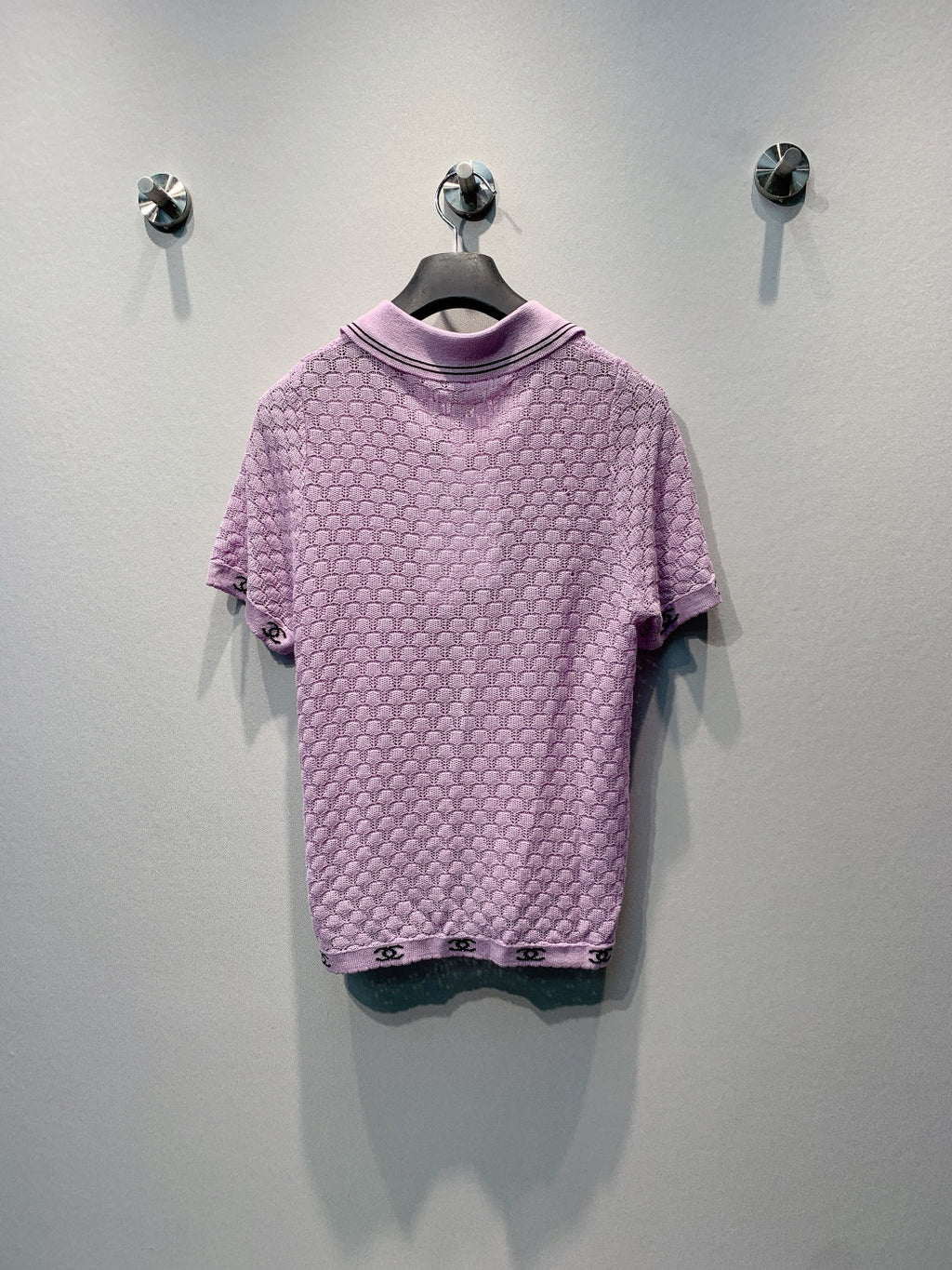 CHANEL 26S SHORT SLEEVE POLO TOP STYLE 1276
