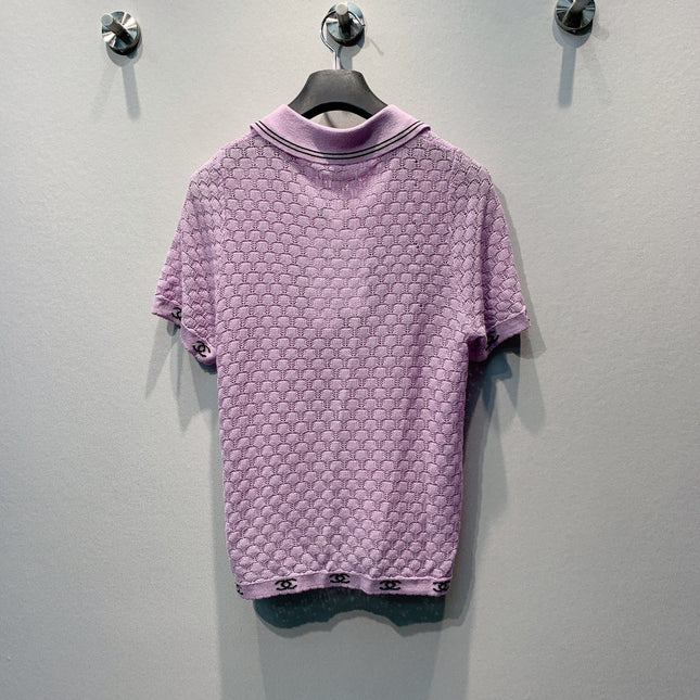 CHANEL 26S SHORT SLEEVE POLO TOP STYLE 1276