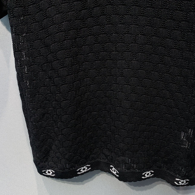 CHANEL 26S SHORT SLEEVE POLO TOP STYLE 1273