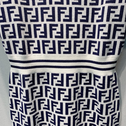 FENDI 26S SHORT-SLEEVE KNIT DRESS 362