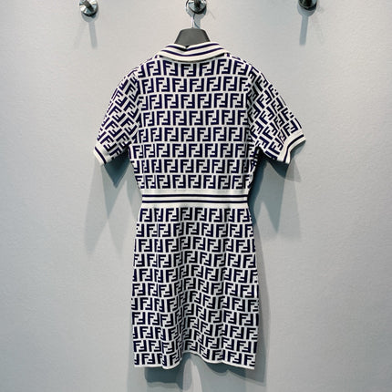 FENDI 26S SHORT-SLEEVE KNIT DRESS 362