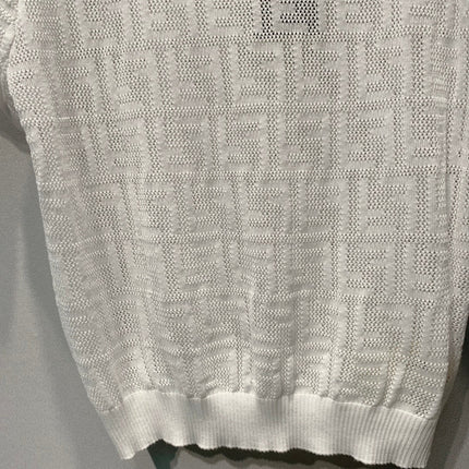 FENDI 26S SHORT-SLEEVE KNIT TOP 335