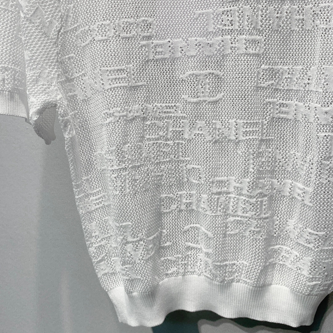 CHANEL 26S SHORT-SLEEVE KNIT TOP 1454