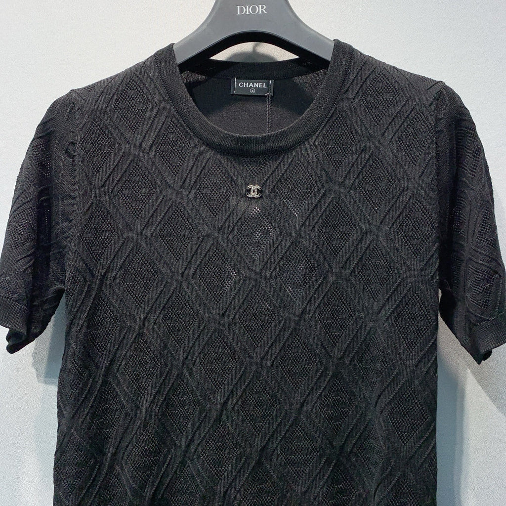 CHANEL 26S SHORT-SLEEVE KNIT TOP 1390