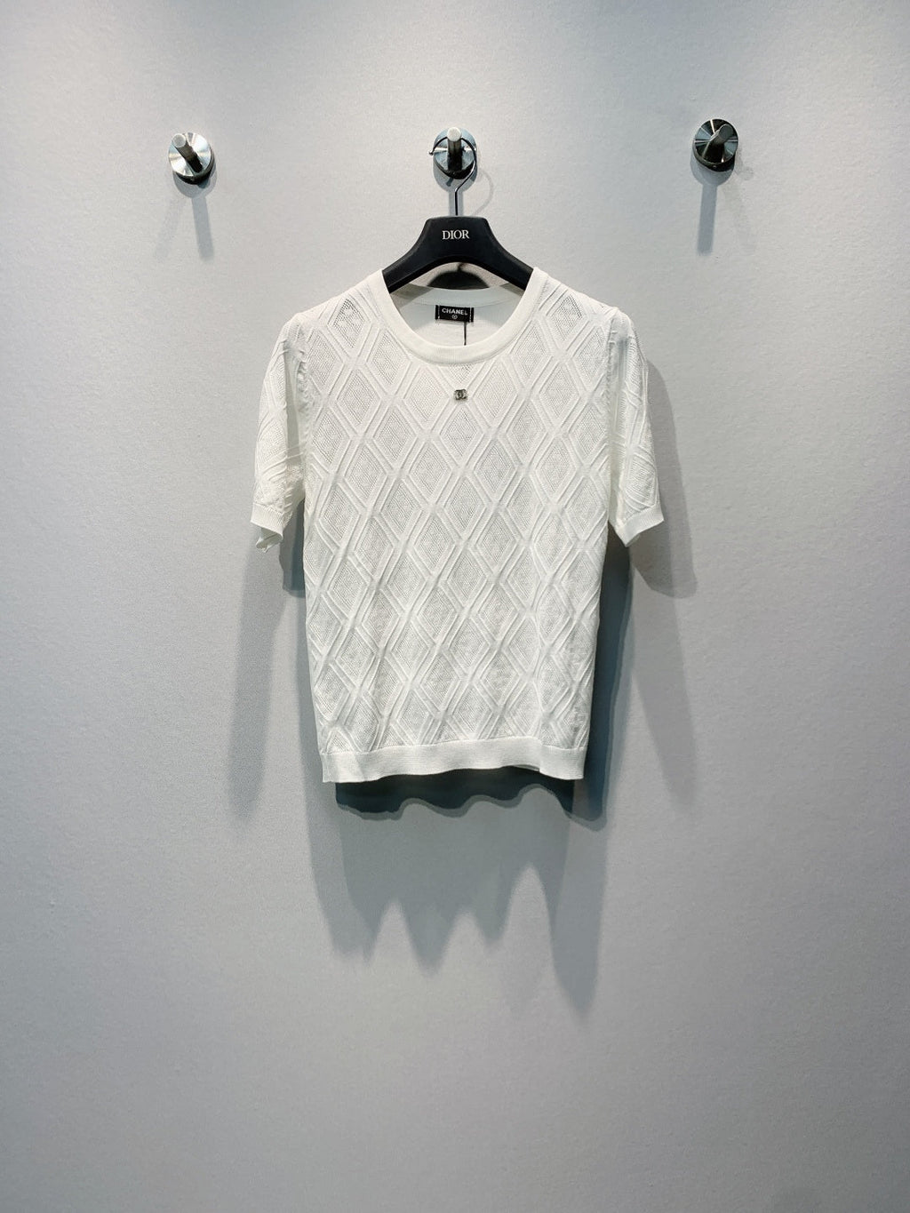 CHANEL 26S SHORT-SLEEVE KNIT TOP 1389