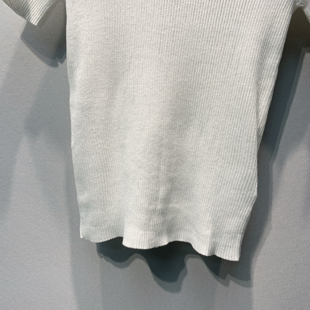 DIOR 26S SHORT-SLEEVE KNIT TOP 1365