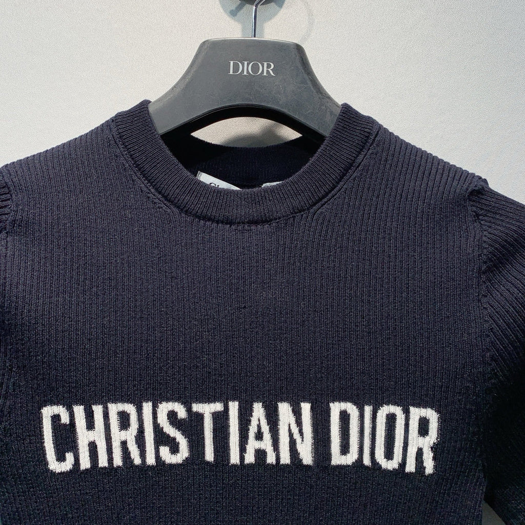 DIOR 26S SHORT-SLEEVE KNIT TOP 1364