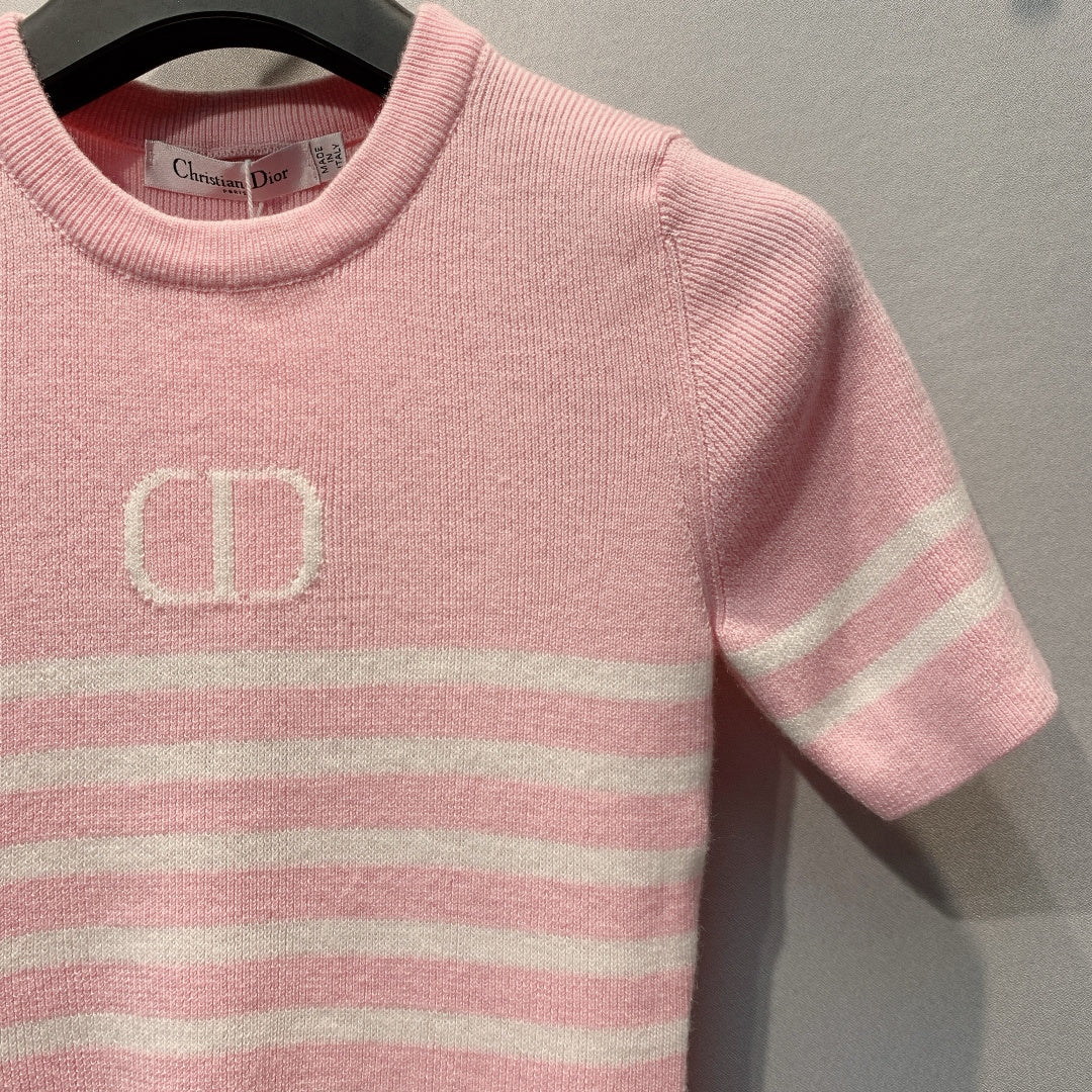 DIOR 26S SHORT-SLEEVE KNIT TOP 1362