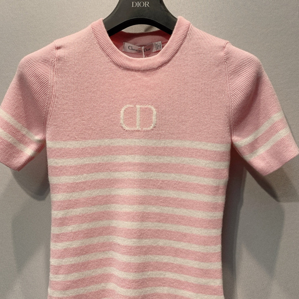DIOR 26S SHORT-SLEEVE KNIT TOP 1362