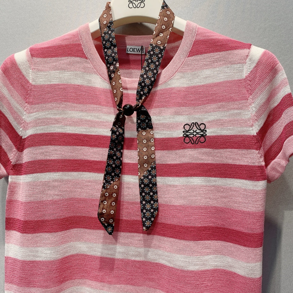 LOEWE 26S SHORT-SLEEVE KNITTED TOP 595