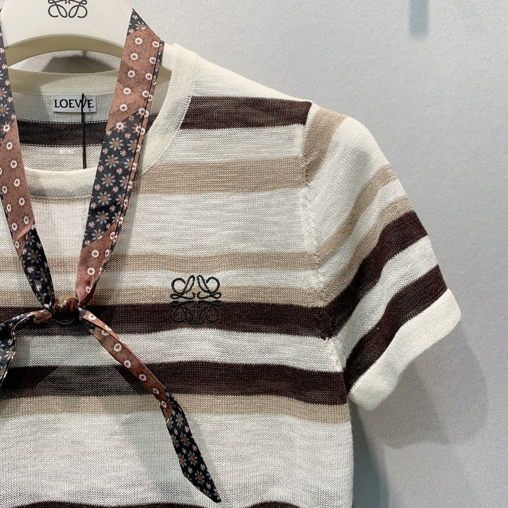 LOEWE 26S SHORT-SLEEVE KNITTED TOP 594