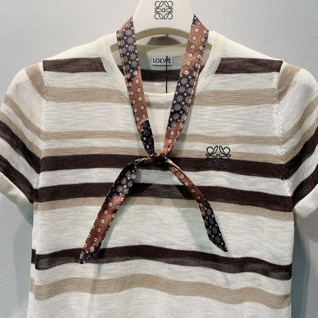 LOEWE 26S SHORT-SLEEVE KNITTED TOP 594