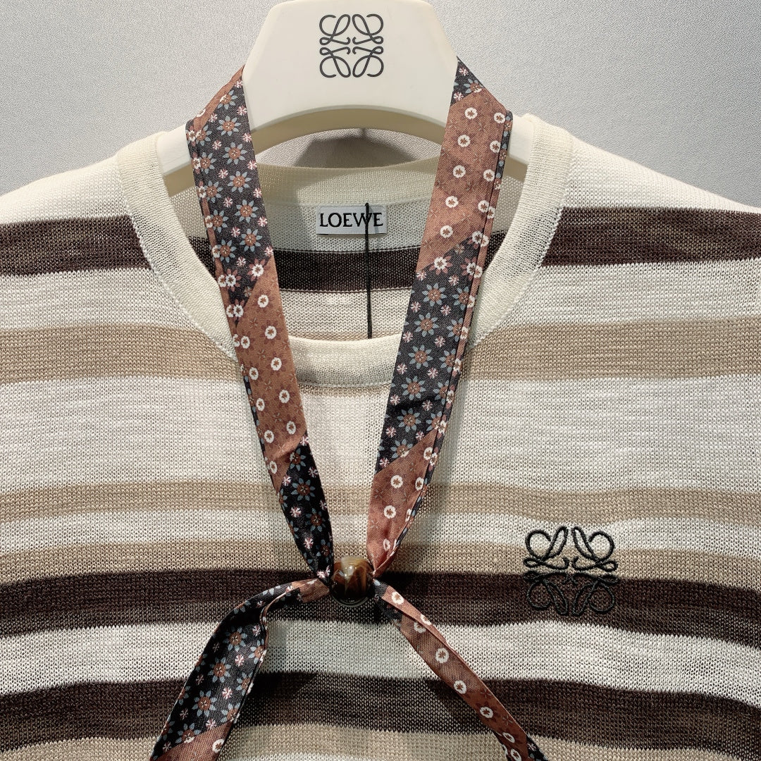 LOEWE 26S SHORT-SLEEVE KNITTED TOP 594