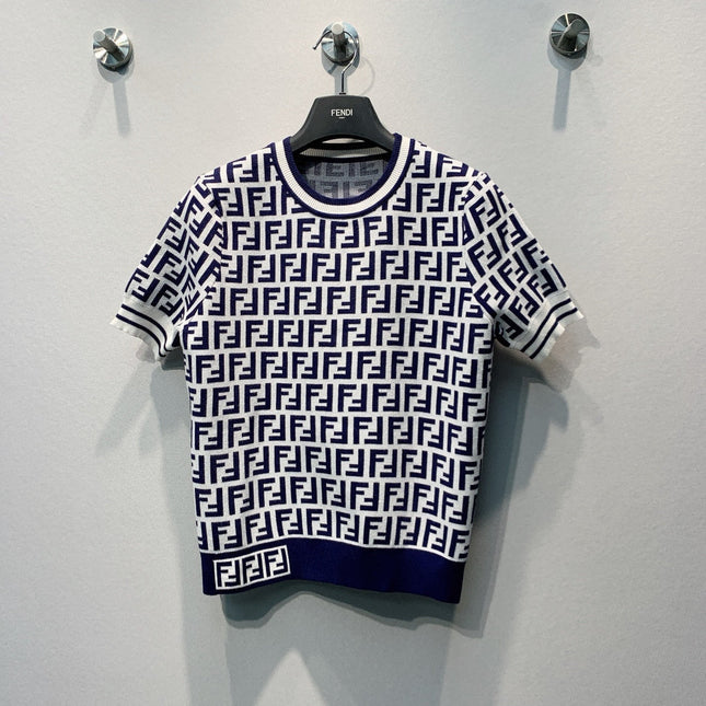 FENDI 26S SHORT-SLEEVE KNIT TOP 278