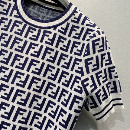FENDI 26S SHORT-SLEEVE KNIT TOP 278