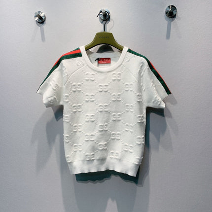 GUCCI 26S SHORT-SLEEVE KNIT TOP 539