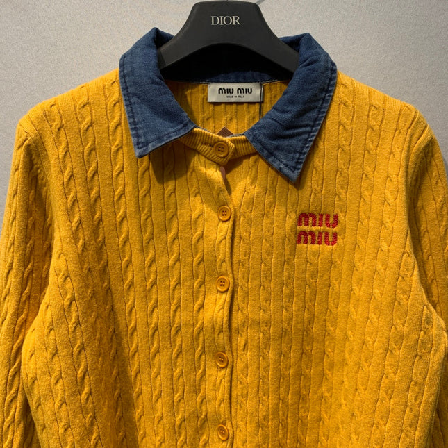 MIUMIU 26S LONG-SLEEVE KNIT SWEATER 1382