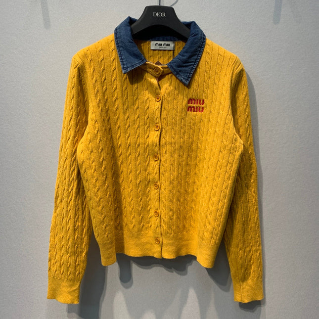 MIUMIU 26S LONG-SLEEVE KNIT SWEATER 1382
