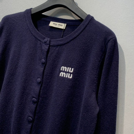 MIUMIU 26S ROUND-NECK CARDIGAN 1381