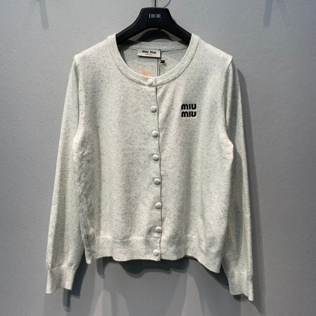 MIUMIU 26S ROUND-NECK CARDIGAN 1380